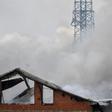 Firefighters battled a fire that broke out at a gas-fired power station just outside Moscow, killing a worker