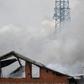 Firefighters battled a fire that broke out at a gas-fired power station just outside Moscow, killing a worker