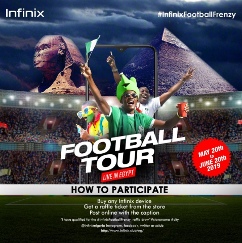 MOOD = Ecstatic as the “Infinix Football Tour: Live in Egypt” activity picks its first winner