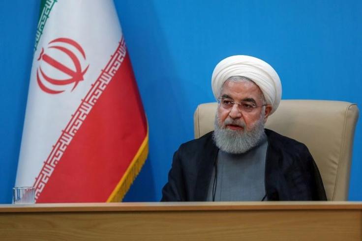 Iranian President Hassan Rouhani blamed the United States for regional tensions