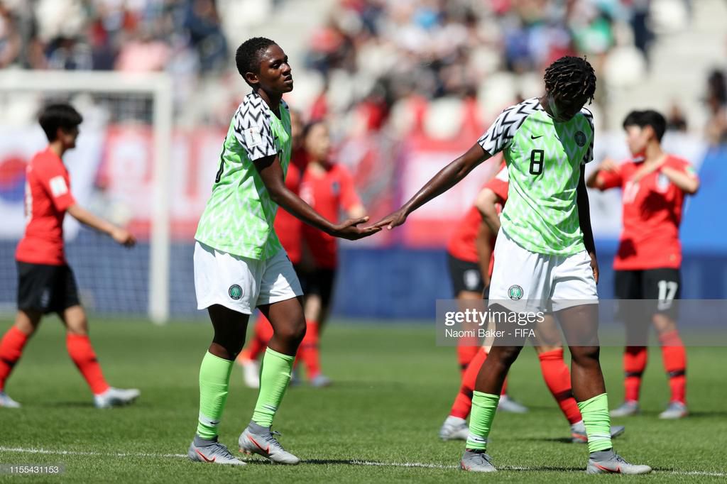 Chidinma Okeke and Asisat Oshoala (Naomi Baker - FIFA/FIFA via Getty Images)