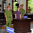 Environmental activist Nguyen Ngoc Anh in the dock during his trial in southern Vietnam's Ben Tre province