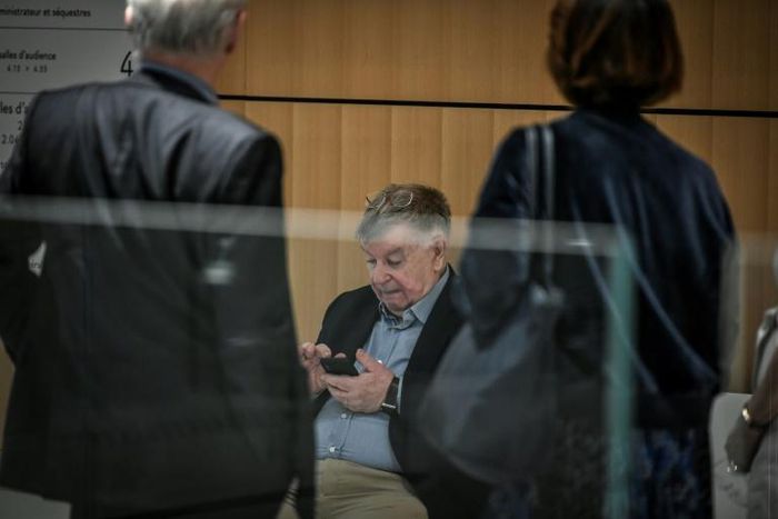 Former France Telecom CEO Didier Lombard (in a Paris courthouse on Thursday
