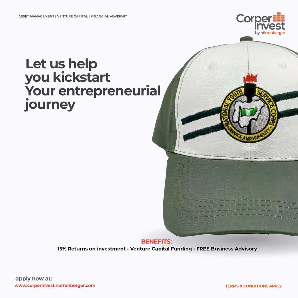 Become an entrepreneur with Corper Invest by Norrenberger