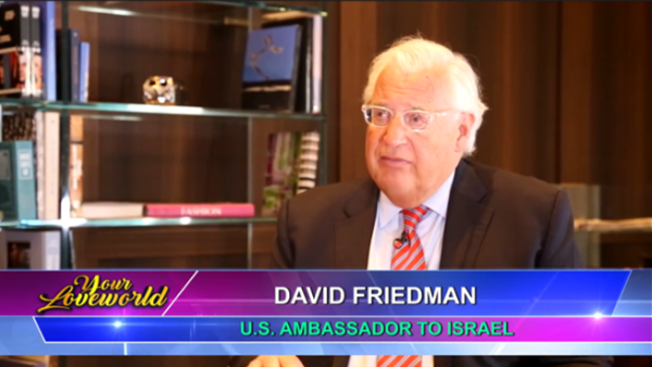 US Ambassador David Friedman and International Pastor Chris Oyakhilome discuss the nation of Israel and her miraculous prosperity