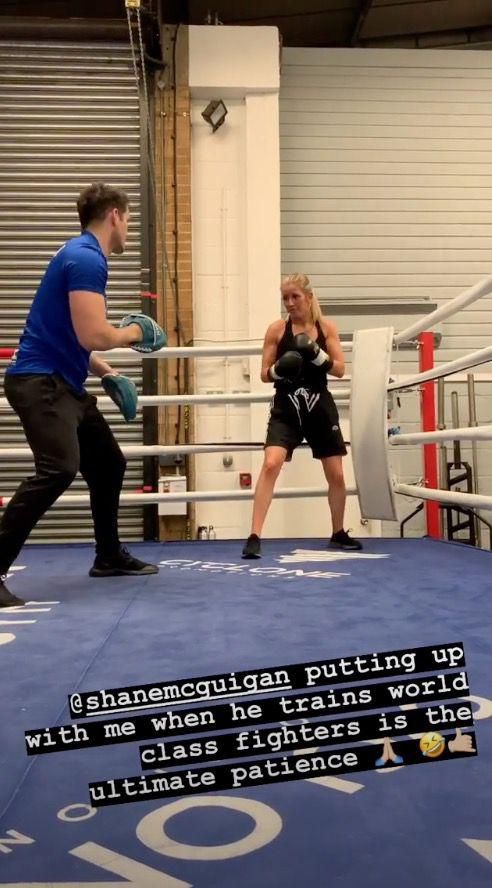 Ellie Goulding boxing workout Instagram photos