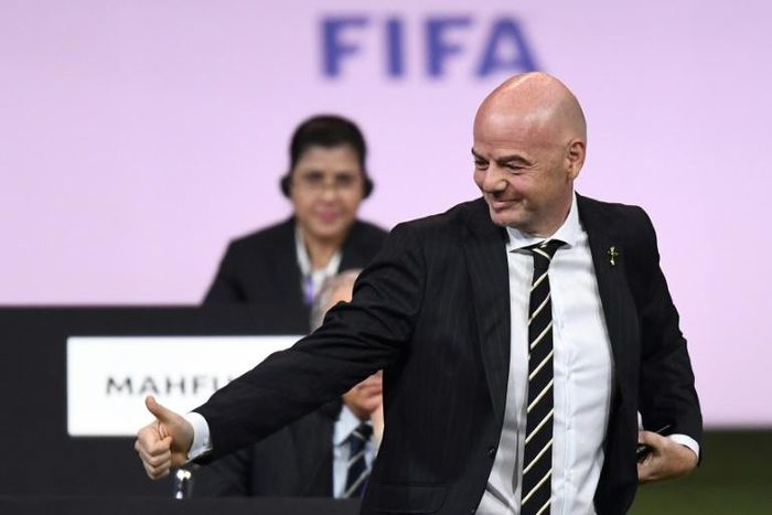 FIFA secretary general Fatma Samoura has backed her boss Gianni Infantino, pictured June 5, 2019, and recommended the women's World Cup be expanded to 32 teams, according to documents seen by AFP