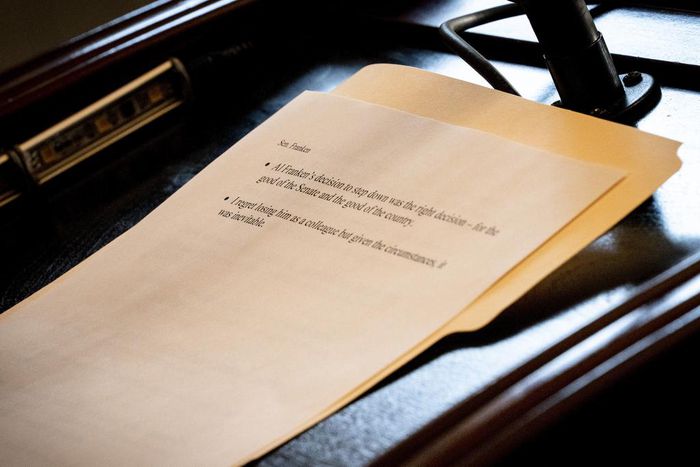 Franken Has Regrets. Gillibrand Does Not.