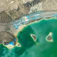 An aerial view of a tailings dam used to store mining waste, in this case from copper, belonging to the Minera Valle Central mining company, is pictured in Rancagua, Chile on May 31
