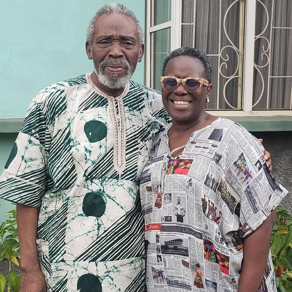 Today is Olu Jacobs' birthday you've got to read the adorable message he got from his wife, Joke Silva [Instagram/AjokeSilva]