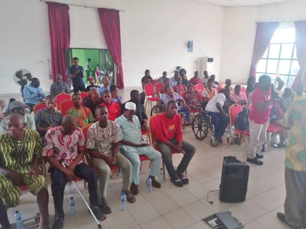 Cross-section of people living with disability in Ogoni at a meeting with HYPREP in Port-Harcourt [NAN]