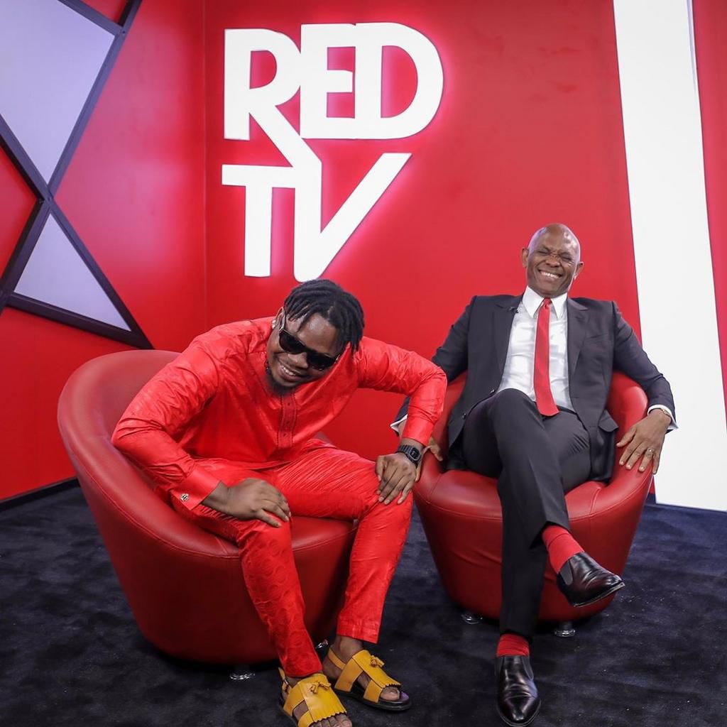 Olamide and Tony Elumelu [Instagram/Baddo]