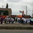 University of Port Harcourt Students protesting closure of school fees portal.