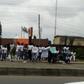 University of Port Harcourt Students protesting closure of school fees portal.