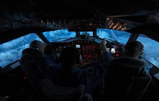 Flying into the churning belly of the beast