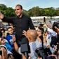 Eduardo Bolsonaro, pictured in Sao Paulo in 2018, said that when he was younger he washed plates with Mexicans and Peruvians in a kitchens in Maine and Colorado