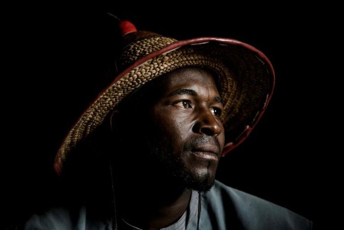Isa Ibrahim, 30, a Fulani herdsman and member of the Kofogi clan. After his village came under attack, he and his family moved to Kachia grazing reserve, a haven for pastoralists in central Nigeria