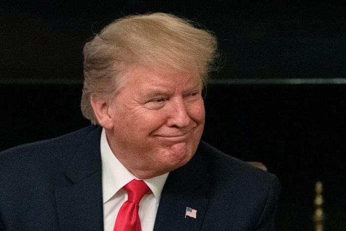 President Donald Trump, in a July 25, 2019 image, has threatened to withdraw recognition of the special "developing nation" status of China and other relatively rich countries at the World Trade Organization unless changes are made to the body's rules