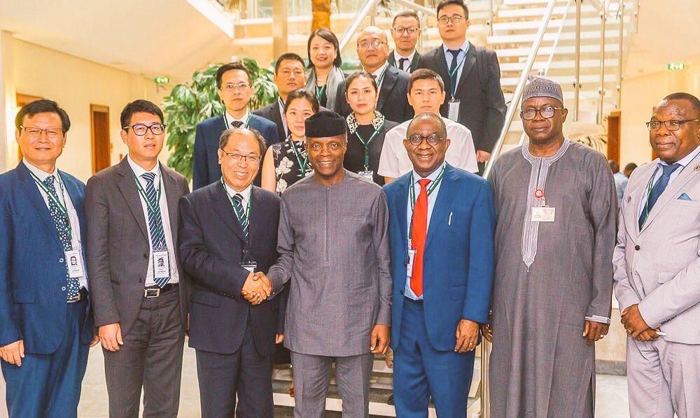 Chinese investors, led by Prof. Zhao Zhihai were in Nigeria yesterday to announce an Agro-processing investment. China is investing $16bn-$25bn into building processing facilities in Nigeria   [Twitter/@ovieali]