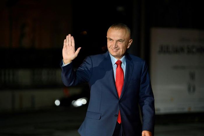 Albanian President Ilir Meta (pictured November 2018) cancelled local elections, putting him on a collision course with Prime Minister Edi Rama, the latest development in a political crisis
