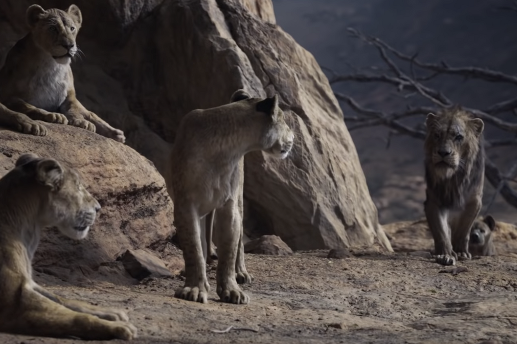 Scar with other lions [The Independent]