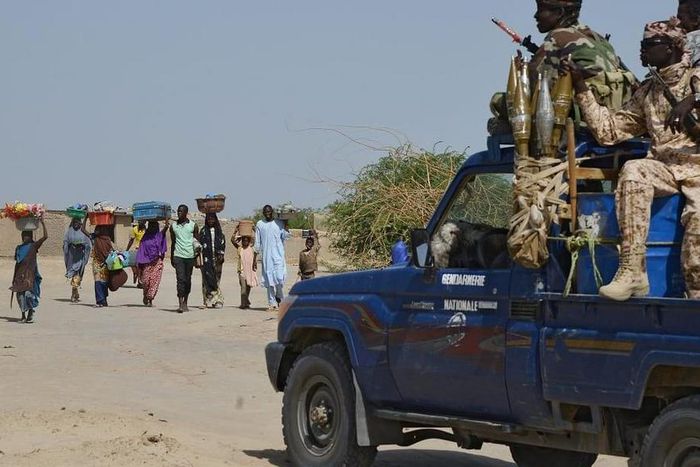 Soldiers fighting Boko Haram terrorist group in Chad