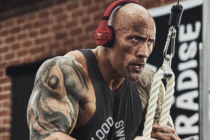 Watch The Rock Obliterate an Upper Body Workout