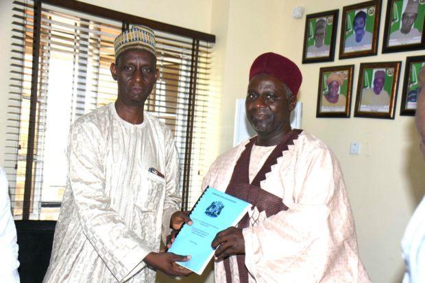 The newly appointed commissioner, Kaduna State Ministry of Education, Dr. Shehu Makarfi, taking over from the Acting Permanent Secretary of the ministry and Director of Public Schools, Malam Dahiru Anchau [NAN]