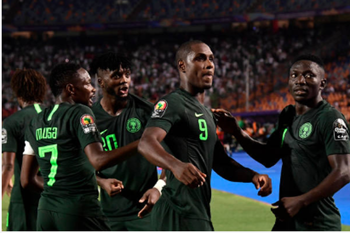 Ahmed Musa, Chidozie Awaziem, Odion Ighalo and Oghenekaro Etebo (JAVIER SORIANO/AFP/Getty Images)