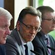 Interior Minister Horst Seehofer (Left)called the killing an 'alarm bell' for Germany and acknowledged that 'right-wing extremism is a significant and serious danger for our society'