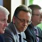 Interior Minister Horst Seehofer (Left)called the killing an 'alarm bell' for Germany and acknowledged that 'right-wing extremism is a significant and serious danger for our society'