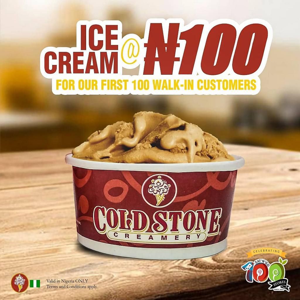 Your N100 can get you a box of pizza, a cup of Cold Stone ice cream or a swirl of pinkberry frozen yoghurt!