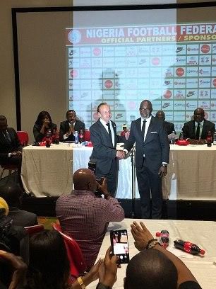 Gernot Rohr and Amaju Pinnick