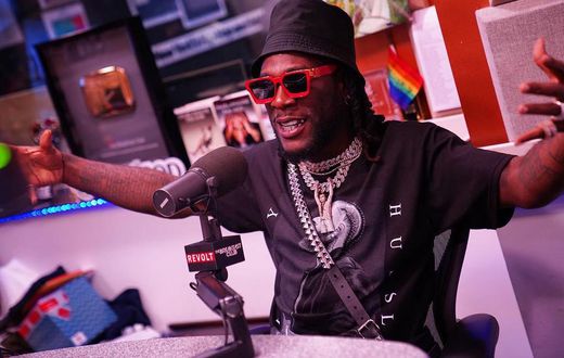Burna Boy appears on Power 105.1 New York radio show, 'The Breakfast Club' hosted by Charlamagne Tha God, Angela Yee and DJ Envy on Friday, July 26, 2019. (Instagram/TheBreakfastClub)