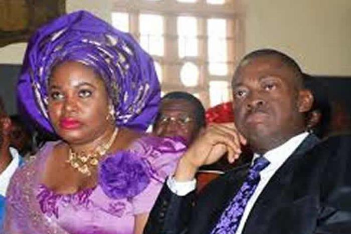 Ex Enugu Gov, Sullivan Chime and enstranged wife Clara (NNN)