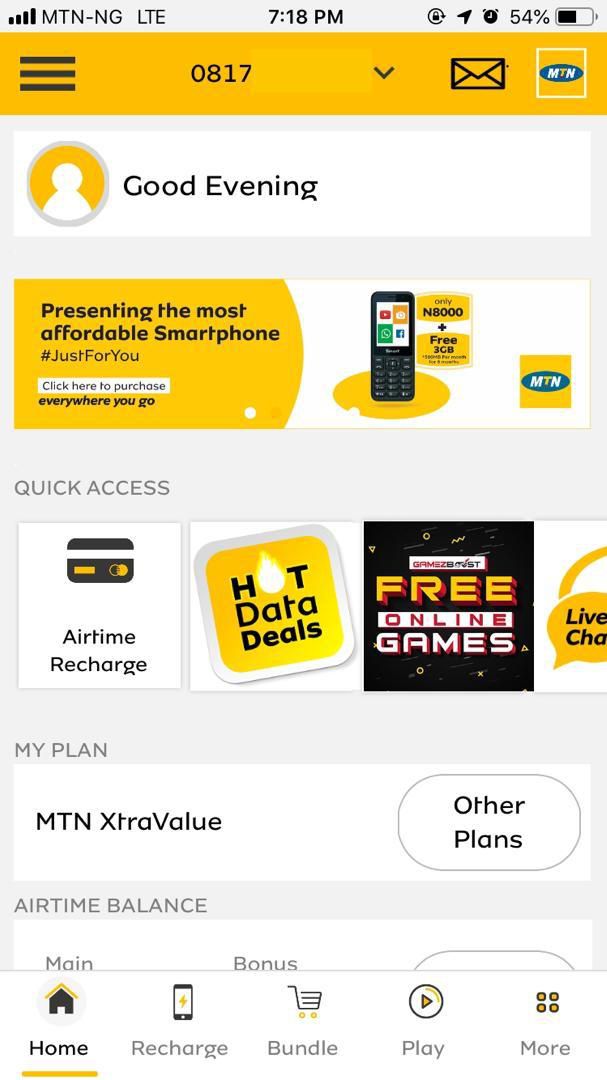 My MTN app
