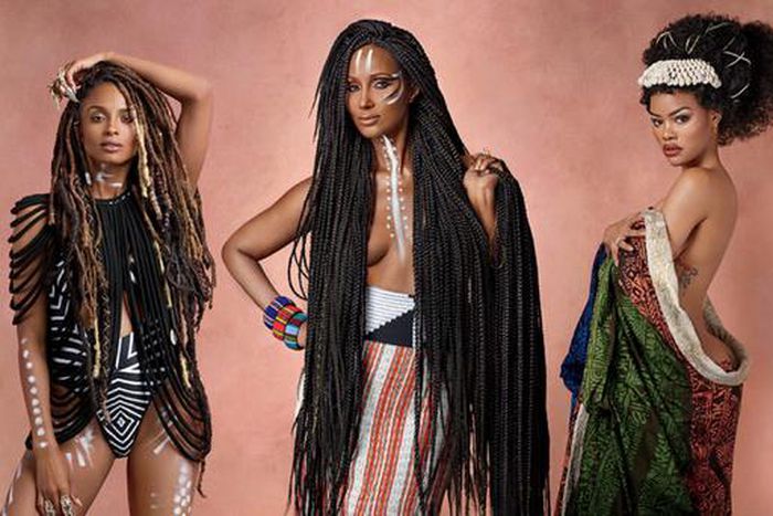 Ciara, Teyana Taylor, and Iman cover Essence's July-August issue with their artistic presence [Credit - Essence]