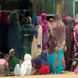 Women queue for hours outside a bakery in the Sudanese city of Al-Obeid where the chronic shortage of bread prompted a protest by schoolchildren in which five were shot dead