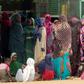 Women queue for hours outside a bakery in the Sudanese city of Al-Obeid where the chronic shortage of bread prompted a protest by schoolchildren in which five were shot dead