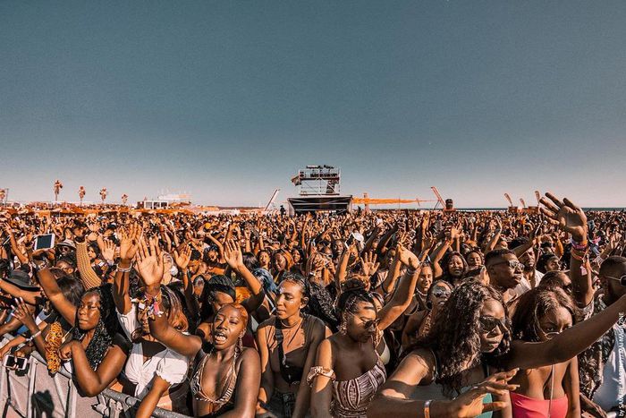 The crowd on day two of Afronation 2019 in Algarve, Portimao, Portugal. (Twitter/Afronation)