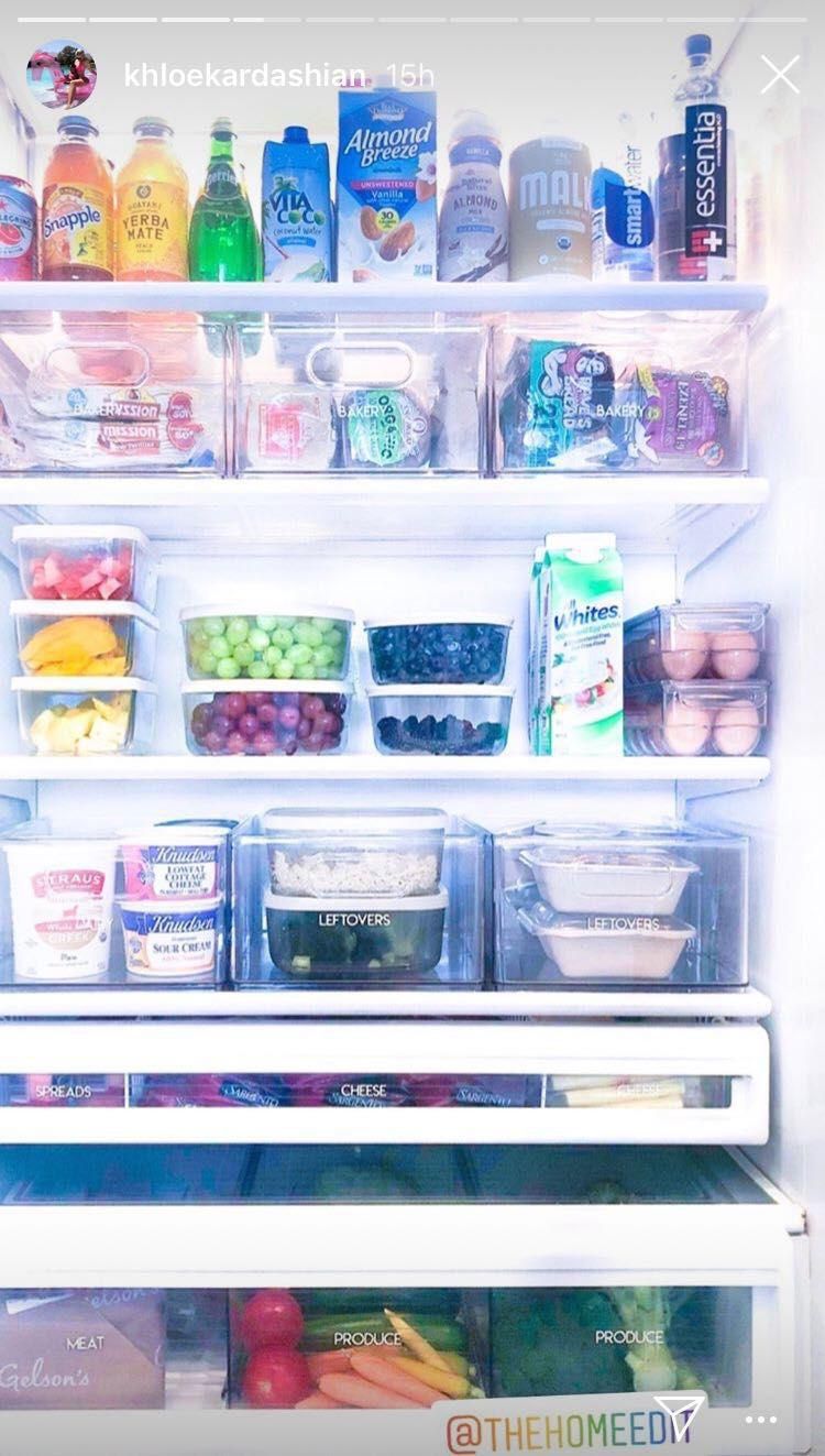 Khloe Kardashian Instagram Fridge