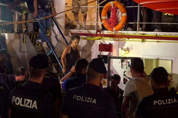 Escorted off her Sea-Watch 3 charity boat by Italian police, skipper Carola Rackete insists she has remained true to her humanitarian principles and is ready to go to jail for them