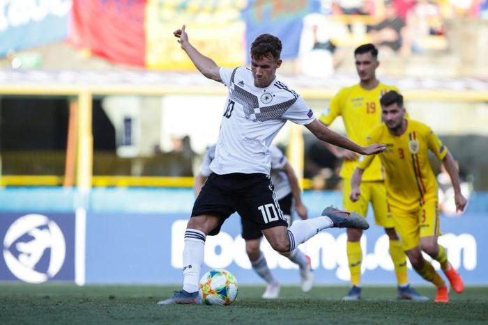 Luca Waldschmidt continued his goal scoring spree as holders Germany reached the Euro U21 final