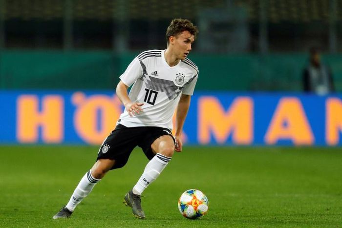 Germany striker Luca Waldschmidt scored his fifth goal of the European U21 championships