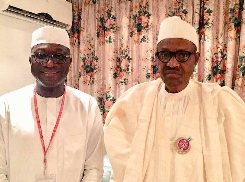 Abdulmumin Jibrin and President Muhammadu Buhari