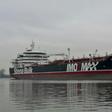 A handout photo shows the British-flagged Stena Impero off the coast of Amsterdam in 2018