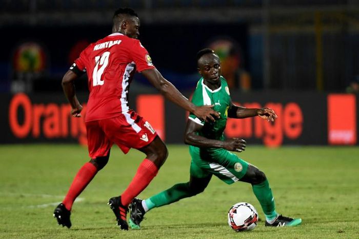 Senegal star Sadio Mane (R) contests possession with Kenyan Victor Wanyama at the Africa Cup of Nations