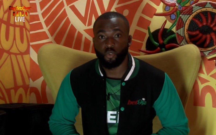 Gedoni during his Diary session [Twitter/BigBroNaija]