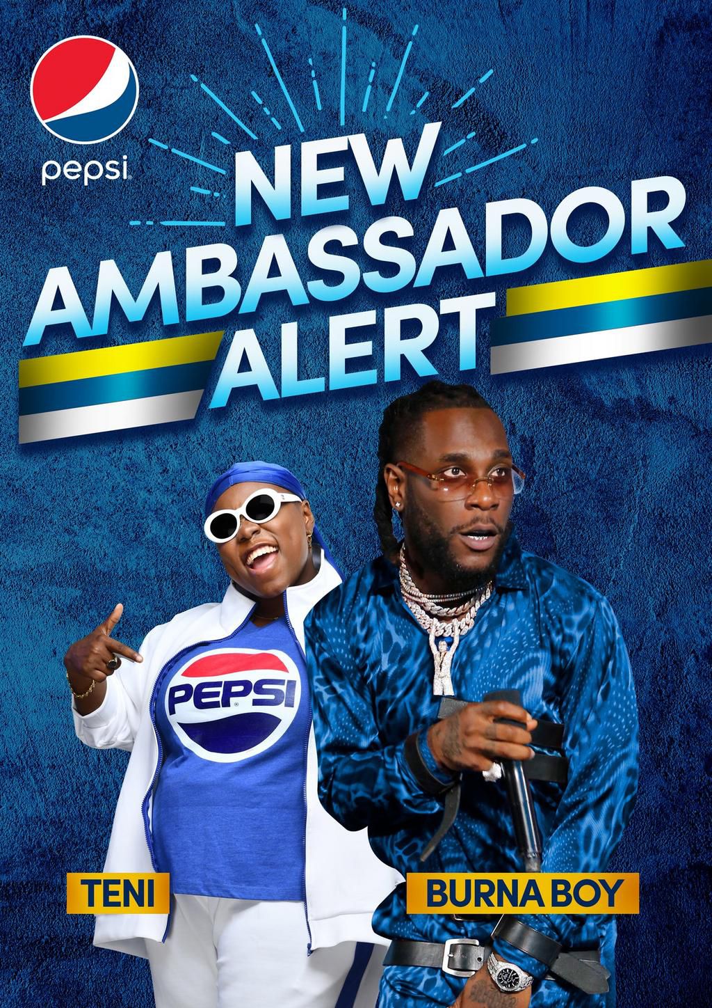 Teni and Burna unveiled as new #PepsiBrandAmbassadors