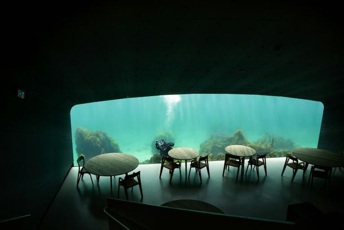 The aptly named Under recently opened in Lindesnes on Norway's southern tip and is Europe's first underwater restaurant